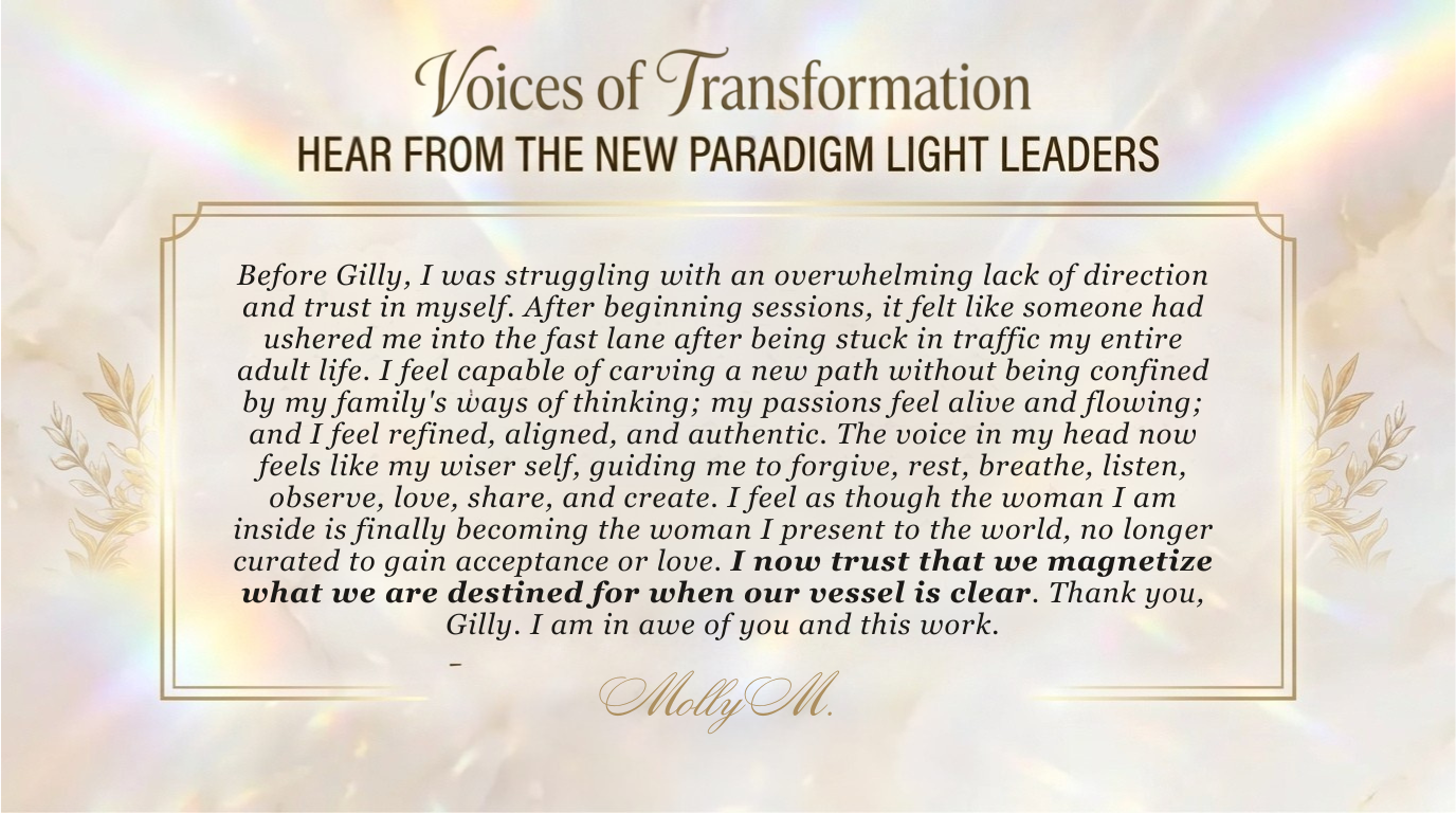 Voices of Transformation testimonial desktop section
