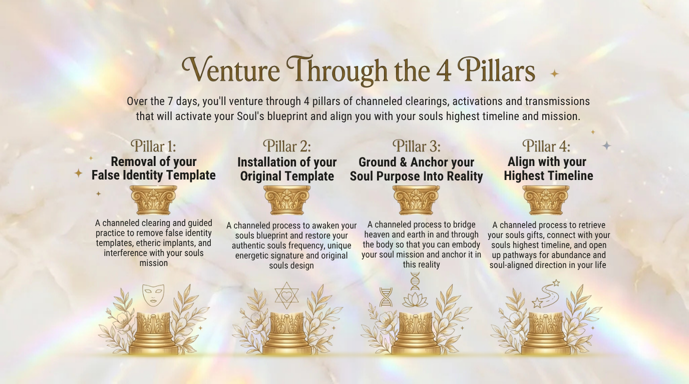Venture Through the 4 Pillars desktop section
