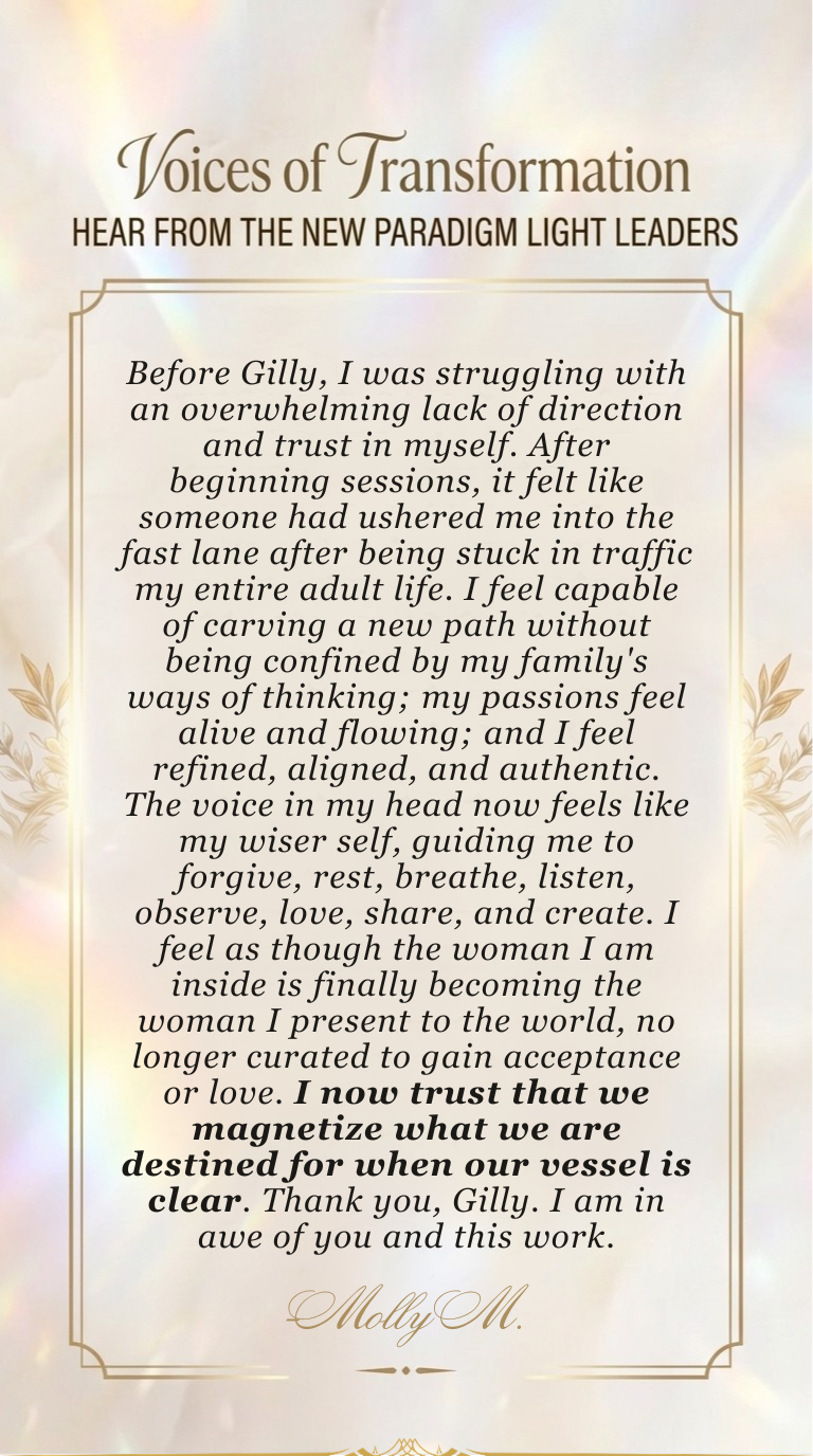 Voices of Transformation testimonial mobile section
